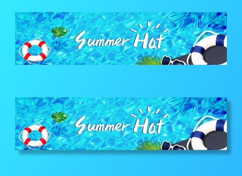 夏日水上派对嘉年华画面图片(5000x1400)psd模版下载