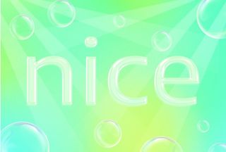 气泡字体样机图片