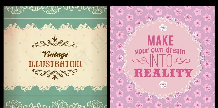 花纹底图图片ai矢量模版下载