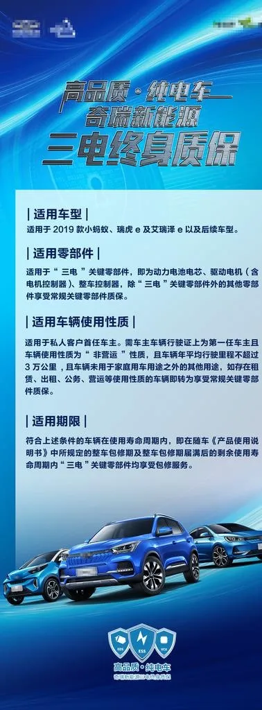 小蚂蚁三电质保展架图片(3402x8504)psd模版下载