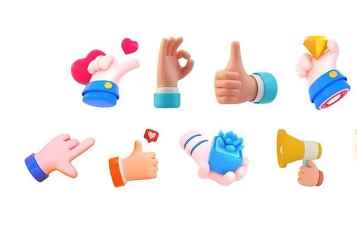 C4D手素材图片 C4D手素材图片