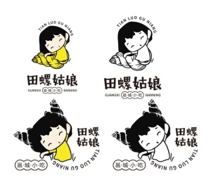 田螺姑娘表情菜鸟图库片