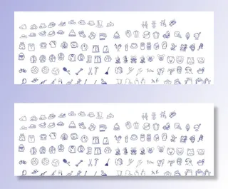 人物衣帽工具简笔画图片