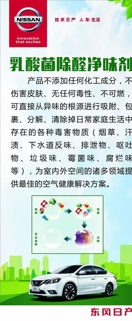 除醛净味剂展架图片cdr矢量模版下载