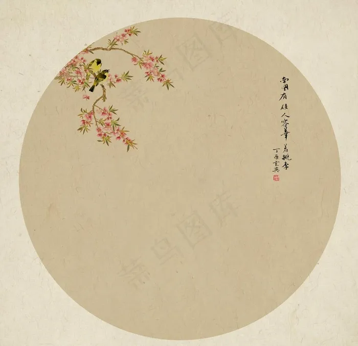 中国风工笔画背景图片