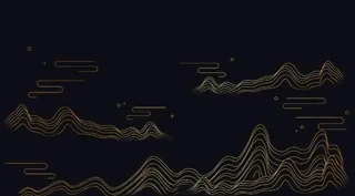 中国山水风线条图片