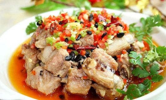 豆辣蒸排骨图片