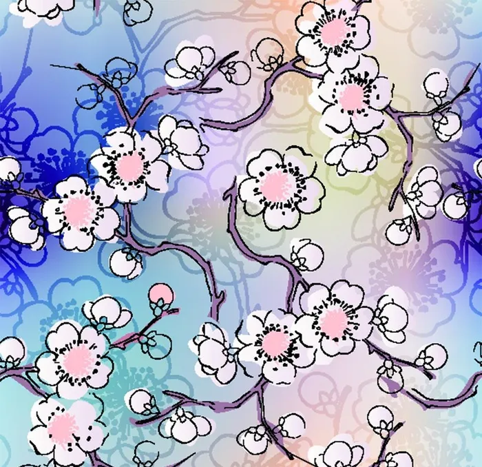 渐变花图片(2362x2362)