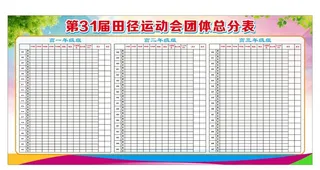 运动会展板图片