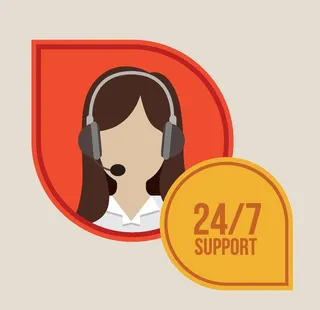 卡通客服人员图片