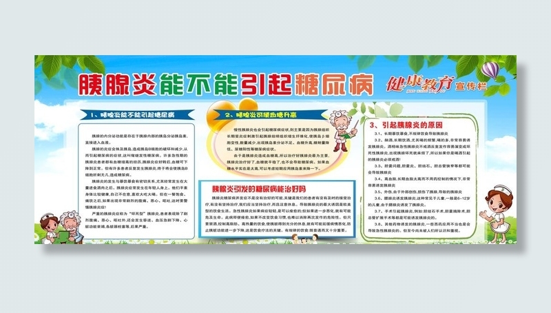 胰腺炎能不能引起糖尿病图片(11457x4843)psd模版下载