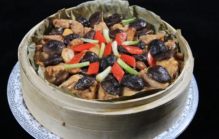 香菇蒸滑鸡图片