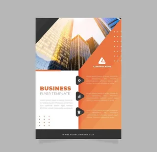 商务科技办工宣传单页图片