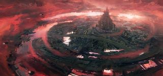 赛博朋克风未来科技插画图片