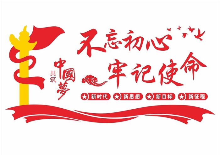党建形象墙图片cdr矢量模版下载