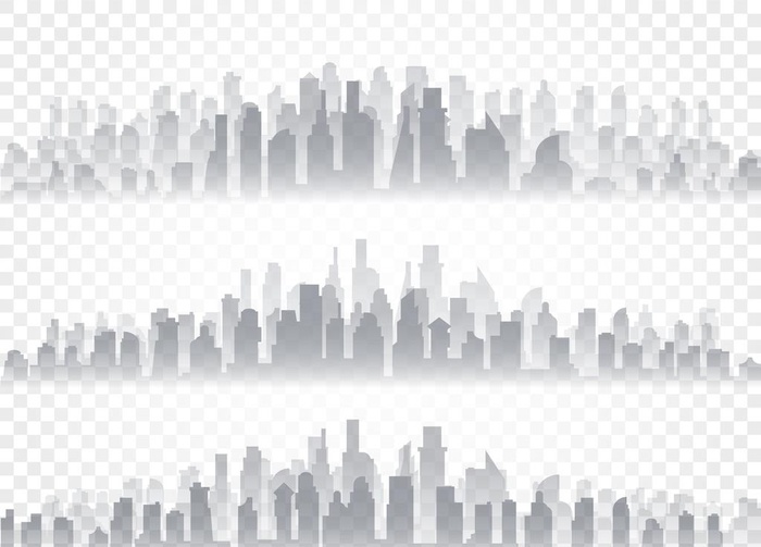 矢量城市剪影图片