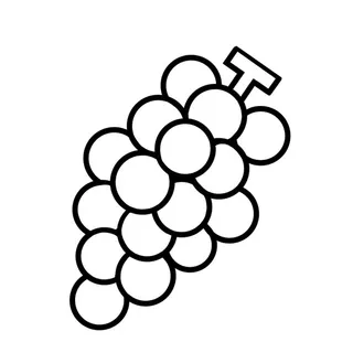 葡萄线稿图片