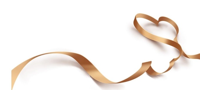 金色礼带 丝带图片