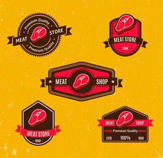 肉类食品标签图片