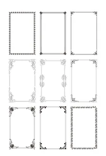 欧式花纹边框图片