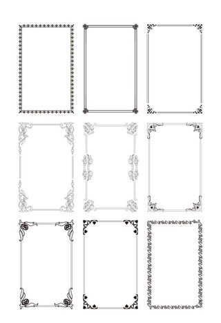 欧式花纹边框图片