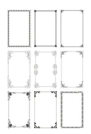 欧式花纹边框图片