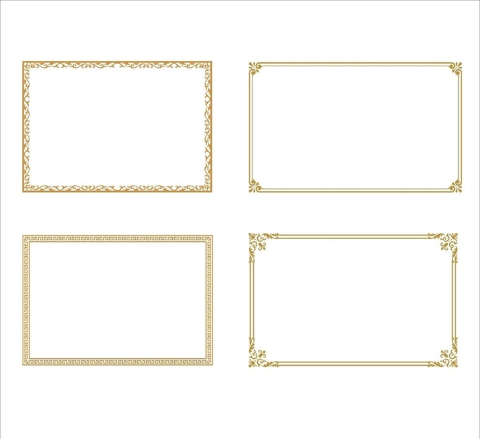 装饰框花纹画框矢量图形图片cdr矢量模版下载