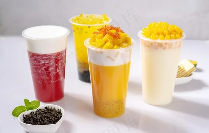 水果茶 奶茶 珍珠奶茶图片