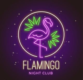 霓虹灯火烈鸟图片