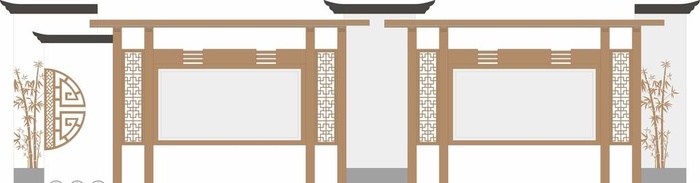 中式宣传栏图片cdr矢量模版下载