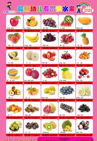最新幼儿看图识水果图片