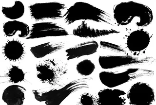 霸气豪放笔触图片