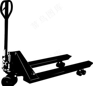 手动叉车矢量图图片