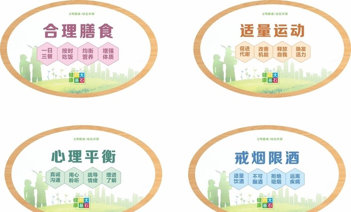 文明健康展板图片cdr矢量模版下载