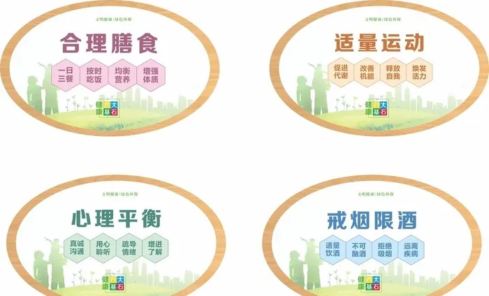 文明健康展板图片cdr矢量模版下载