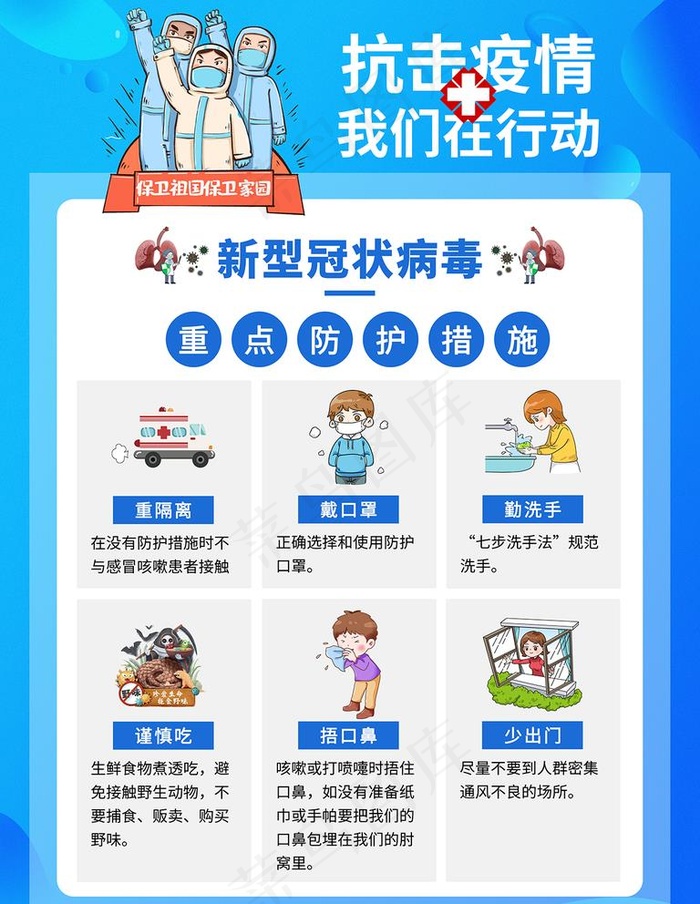 疫情防控指南 超市图片psd模版下载