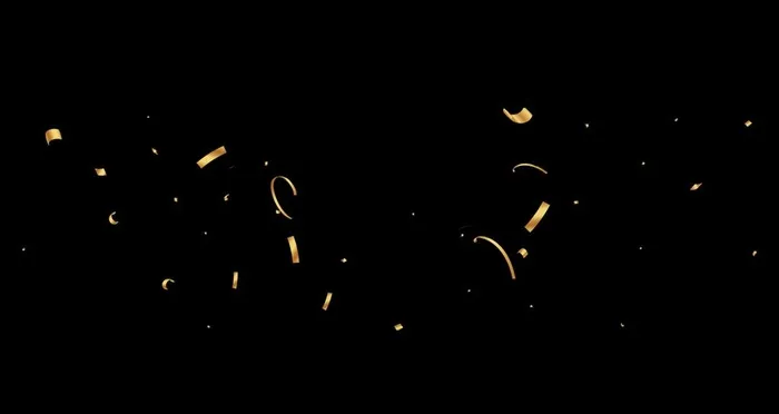 金色庆祝碎片图片(3150x1772)psd模版下载