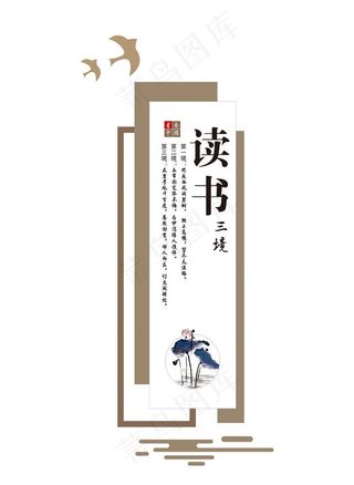 阅览室文化墙图片