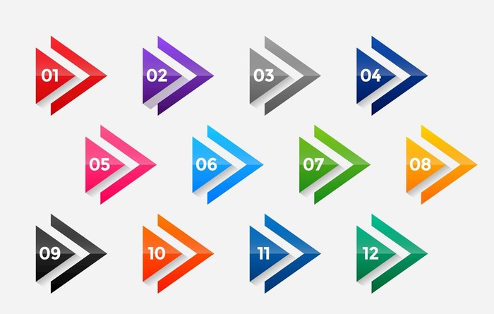 数字标题按钮图标图片