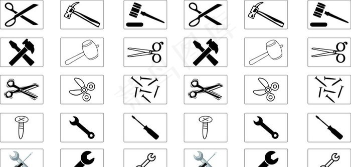 工业工具 小工具 矢量图图片