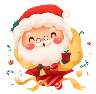 圣诞老人插画图片