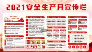 2021年 安全月展板图片