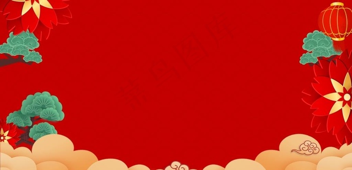 红色展板 舞台背景图片