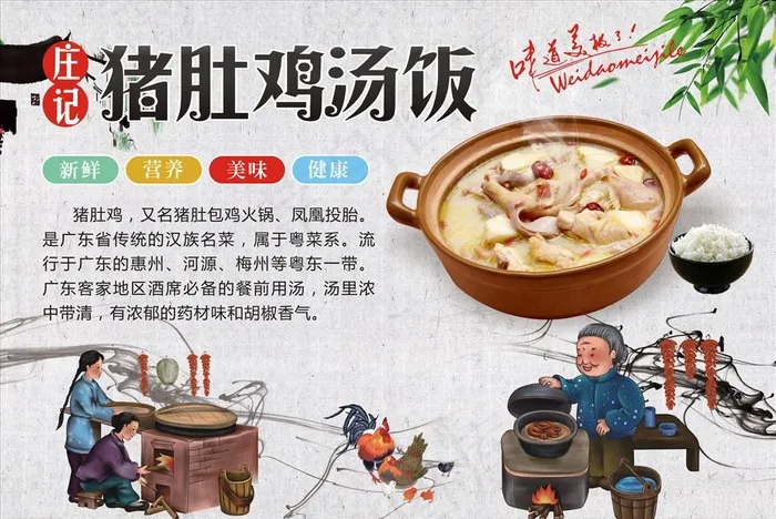 猪肚鸡图片cdr矢量模版下载