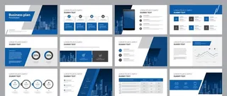 商务数据信息图表PPT图片