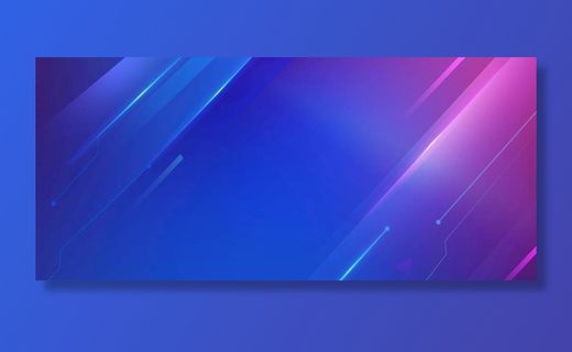 蓝色科技渐变线条背景图片
