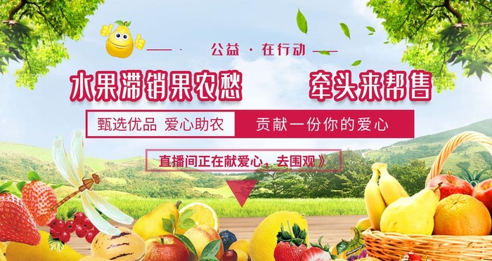 爱心助农图片(2500x6500)psd模版下载