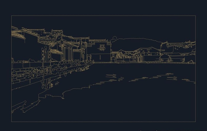 徽式建筑图片cdr矢量模版下载