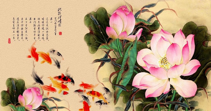 山水画图片(4435x2480)psd模版下载