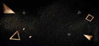 黑色  金色 炫酷 海报 分层图片